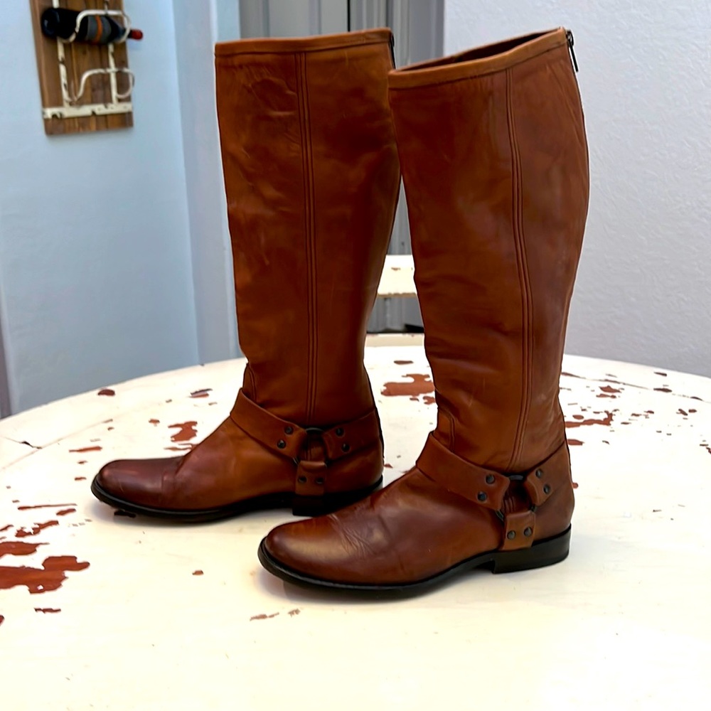 Frye Women’s Phillip Tall Harness Riding Boot, Size 8